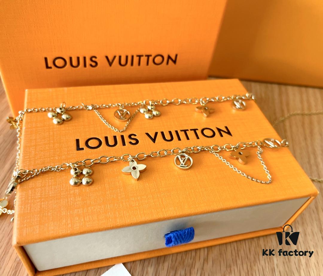 Exclusive First Release Louis Vuitton BLOOMING Floral Necklace (Counterpart-Level Version, Open to Comparison) Synchronized with Official Store Stock