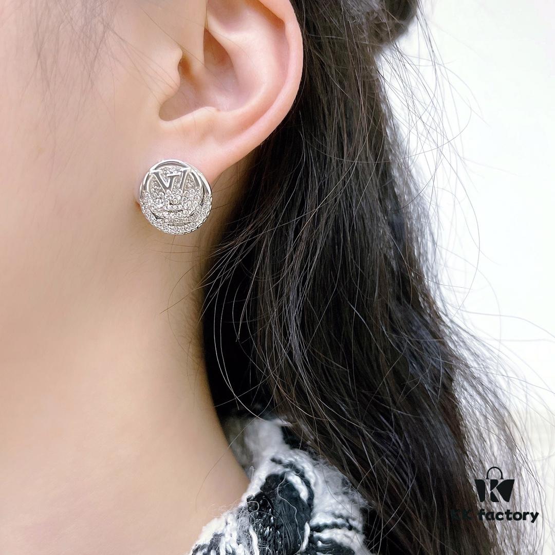 New Donkey House Earrings - Double-Layer Ear Studs, Brass Base with Gold Plating, Stylish and Versatile Design