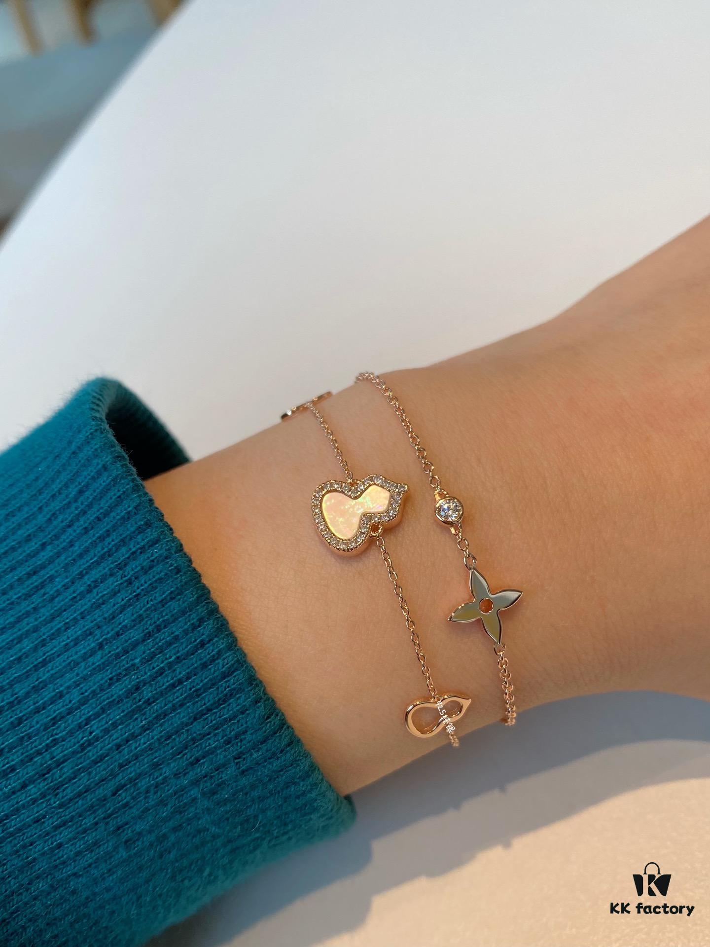 LV Monogram Single Diamond Bracelet