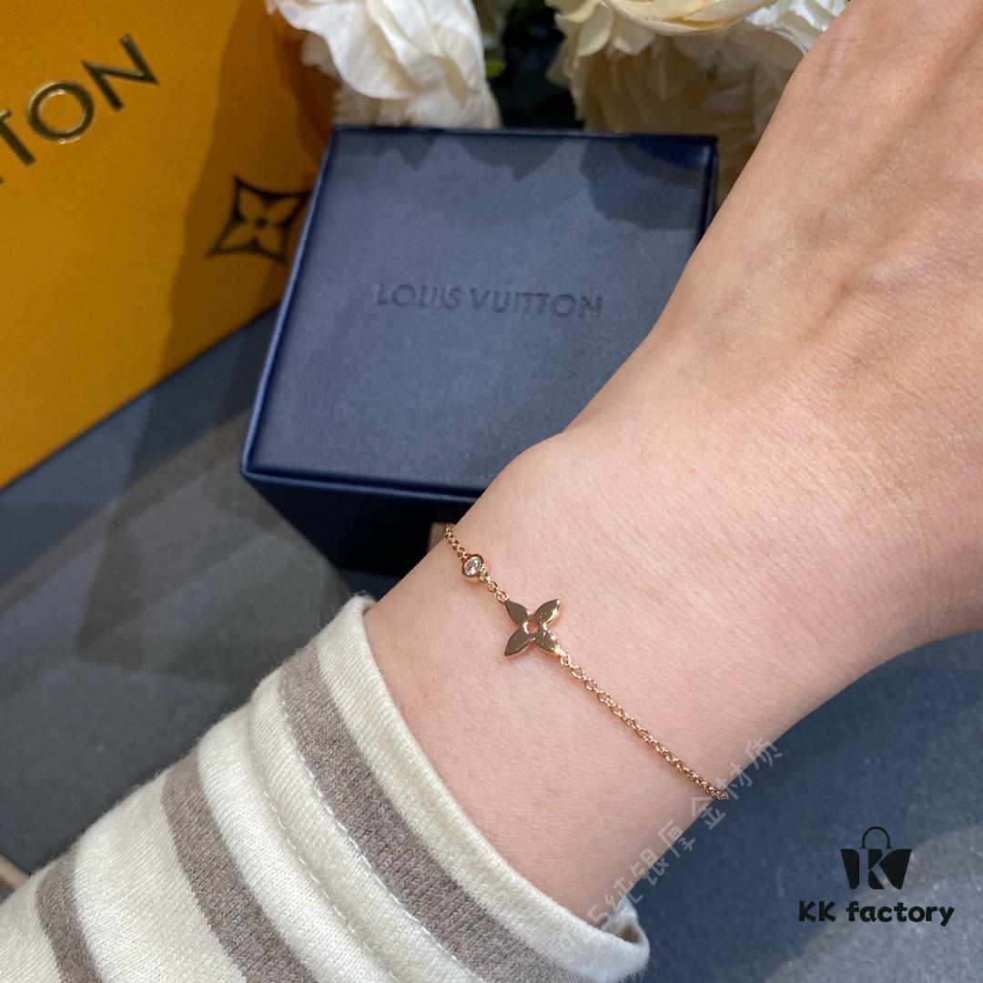 LV Monogram Single Diamond Bracelet