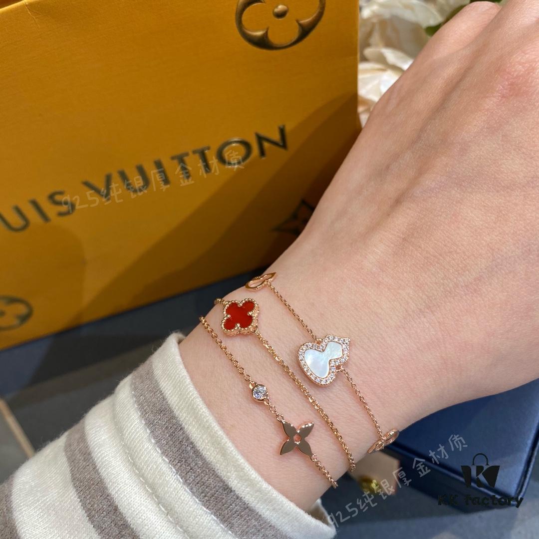 LV Monogram Single Diamond Bracelet