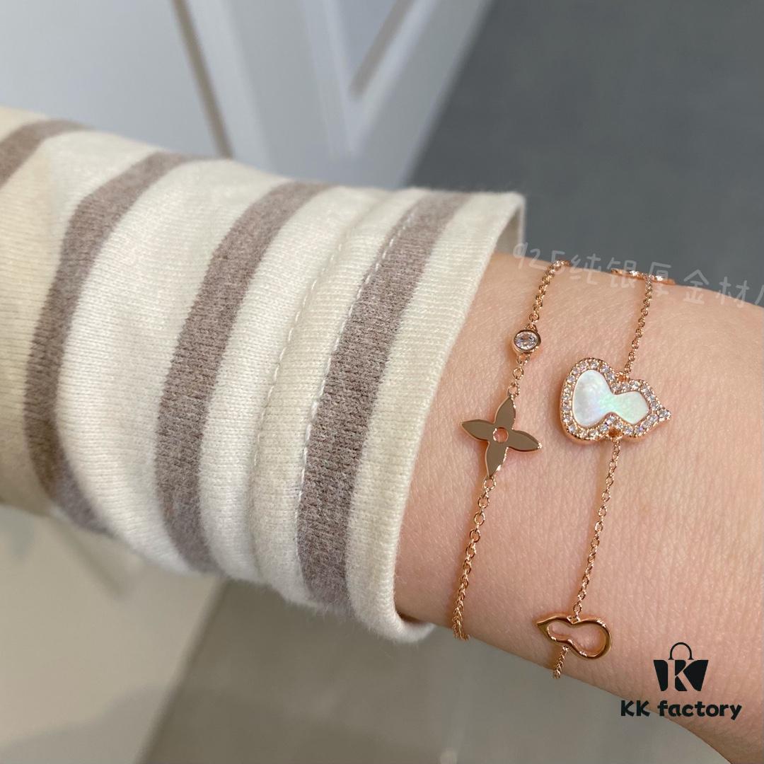 LV Monogram Single Diamond Bracelet