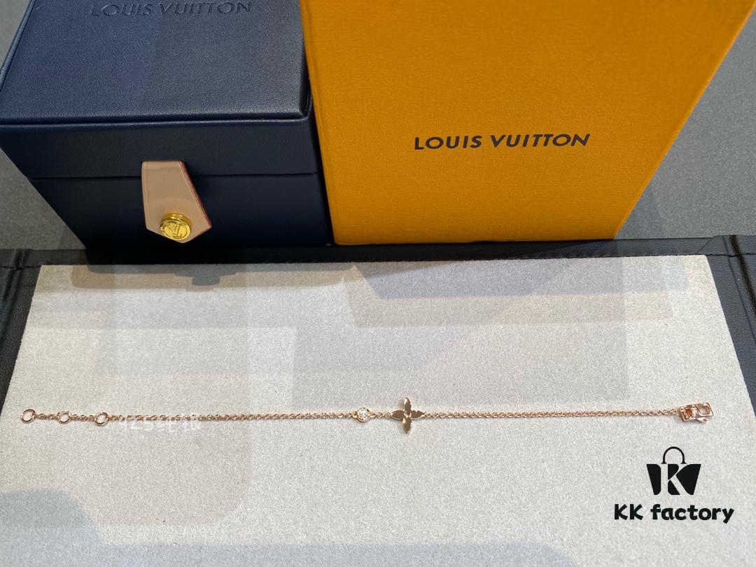 New Arrival LV Classic Monogram Single Diamond Mini Bracelet Idylle Blossom Series