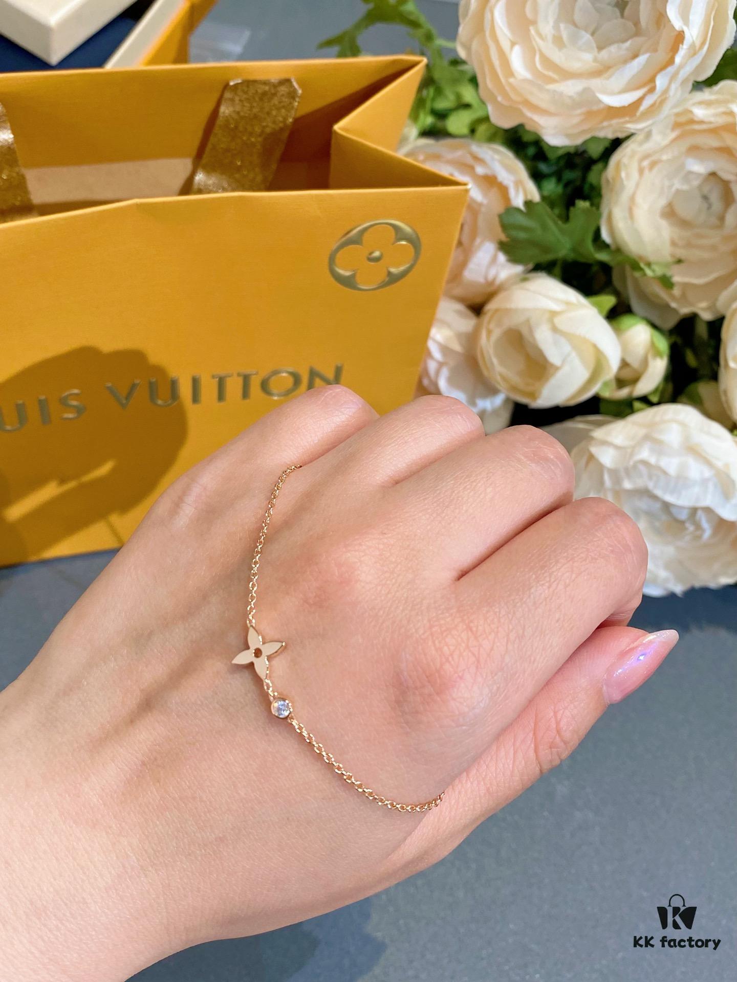 New Arrival L*V Classic Monogram Mini Collar Necklace Idylle Blossom Series 3D Floral Jewelry