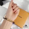 LV New Plaid Leather Bracelet in Gold, Exuding Elegance with Unique Design, Bestseller Matching Buckle Strap, Ideal for Couples