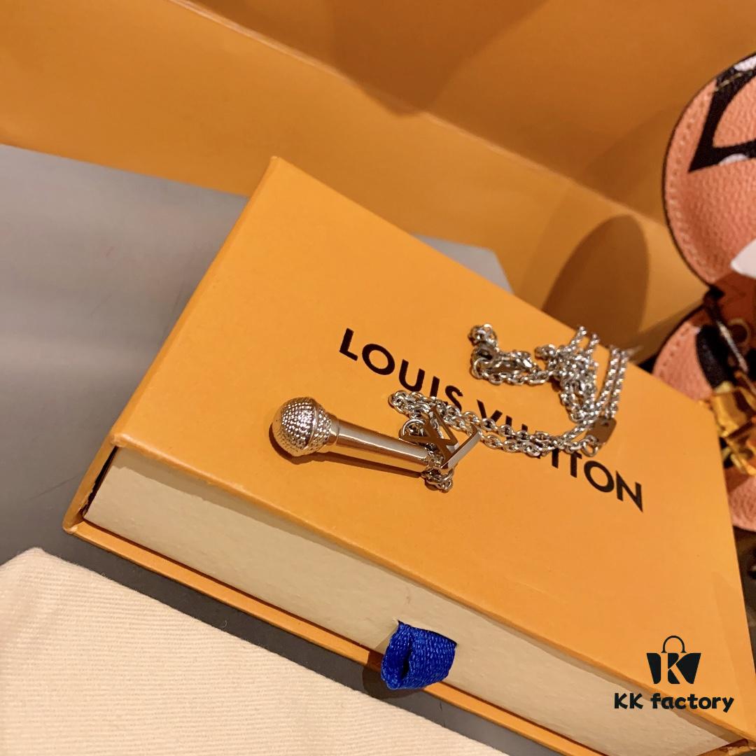 LVJIA Microphone Titanium Steel Necklace - Exclusive Design, Couple Matching Style