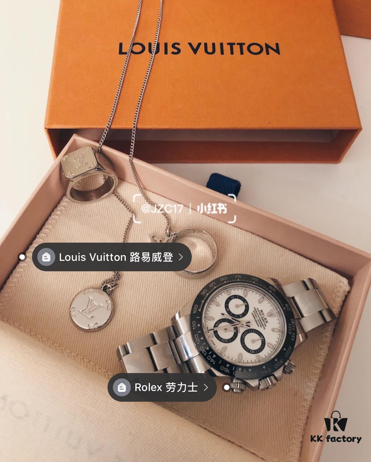 Louis Vuitton LV Ring MONOGRAM Pendant Ring Three-in-One Necklace