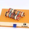 New LV Colorful Enamel Ring