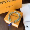 LV Latest Louis Vuitton Men's 316 Stainless Steel Bracelet, Tricolor: Iridescent Color Plus Silver, Full Metal Construction, Exquisitely Crafted