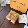 LV Latest Louis Vuitton Men's 316 Stainless Steel Bracelet, Tricolor: Iridescent Color Plus Silver, Full Metal Construction, Exquisitely Crafted