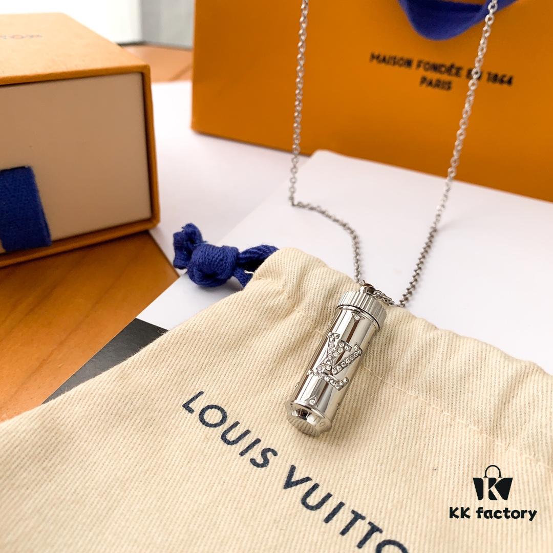 LV Latest MONOGRAM STRASS Unisex Necklace with Swarovski Crystals