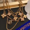 LV Elegant Three-Layer Bracelet with Charms, Influencer Favorite Style, Adjustable Length, Stunning Layered Look