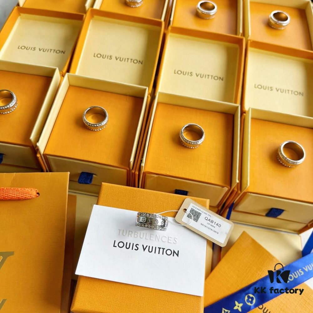 Louis Vuitton Couple's LV Ring, Unique Retro-Futuristic Design, Must-Have for Fashion-Forward Women