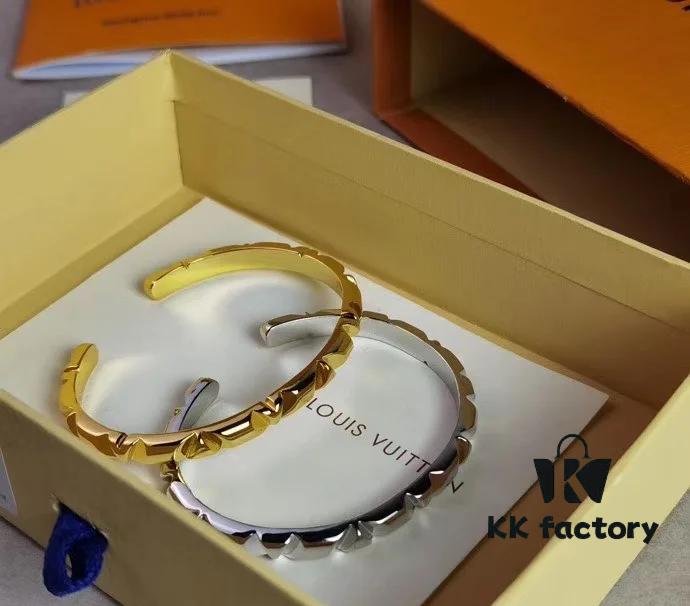 New LV Louis Vuitton Volt Jewelry Collection, Unisex Bracelet Designed by Former Tiffany Designer, Titanium Steel Craftsmanship, In Stock