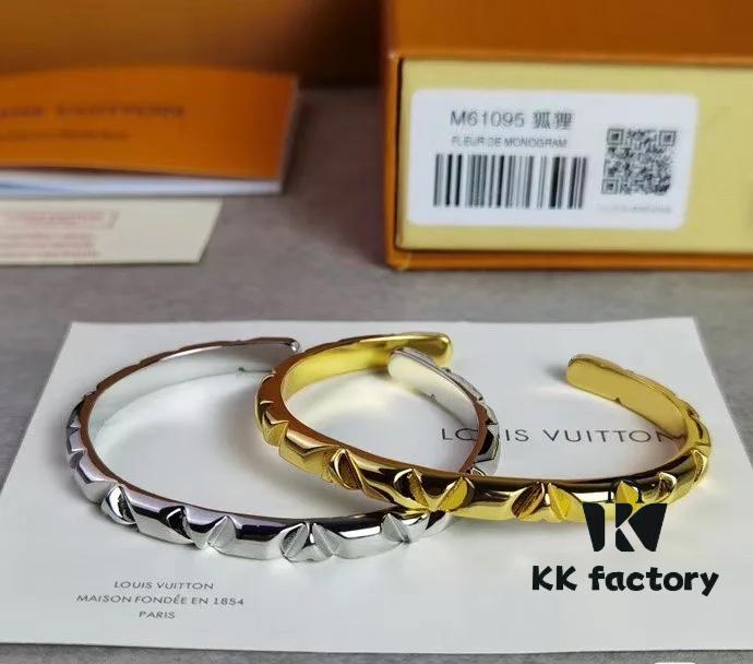 New LV Louis Vuitton Volt Jewelry Collection, Unisex Bracelet Designed by Former Tiffany Designer, Titanium Steel Craftsmanship, In Stock