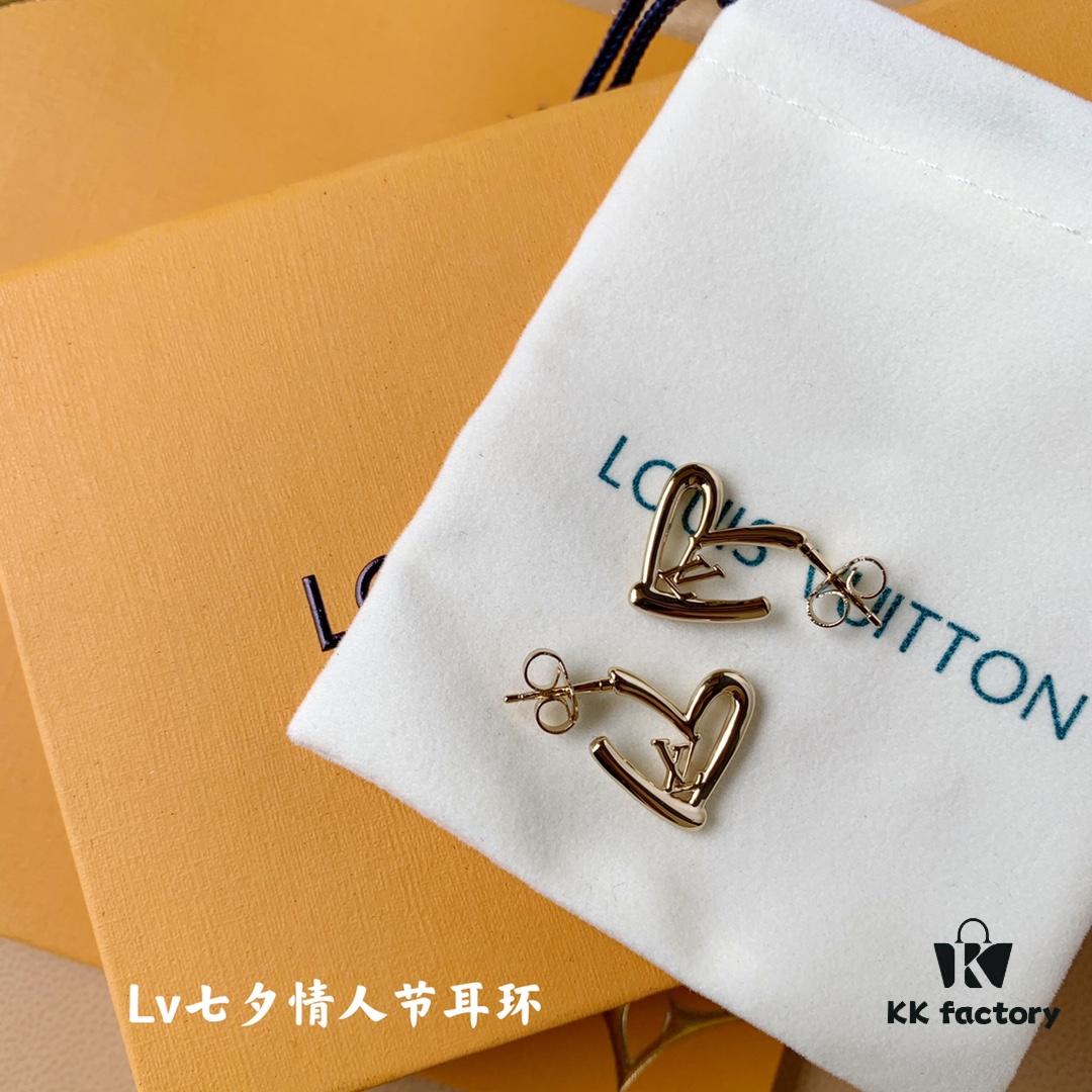 LV Valentine's Heart Earrings