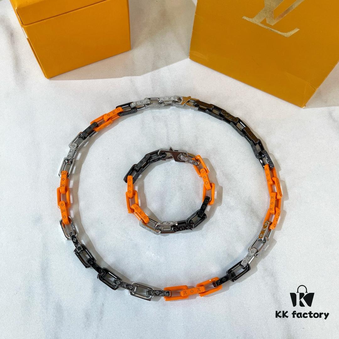 Louis Vuitton MONOGRAM CHAIN Necklace Bracelet