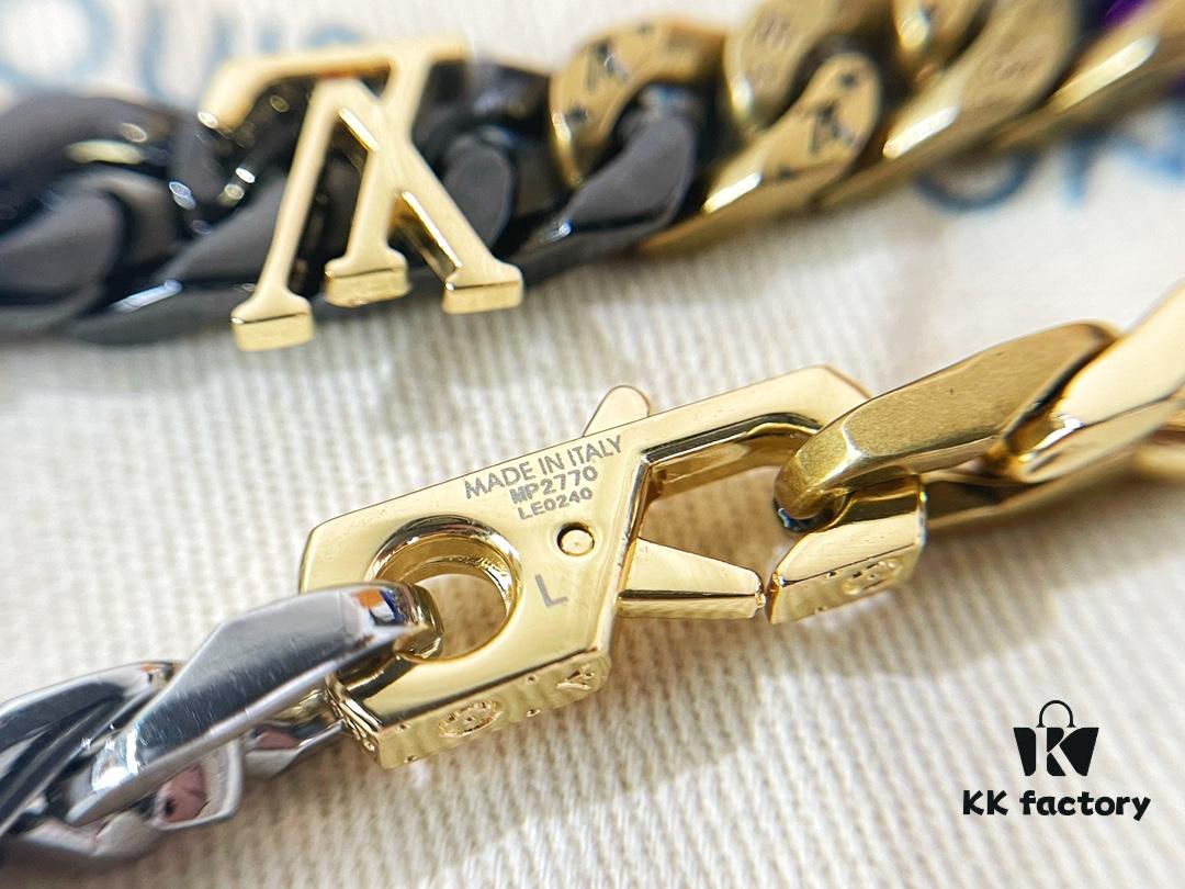 LV Louis Vuitton CHAIN LINKS PATCHES Necklace Bracelet