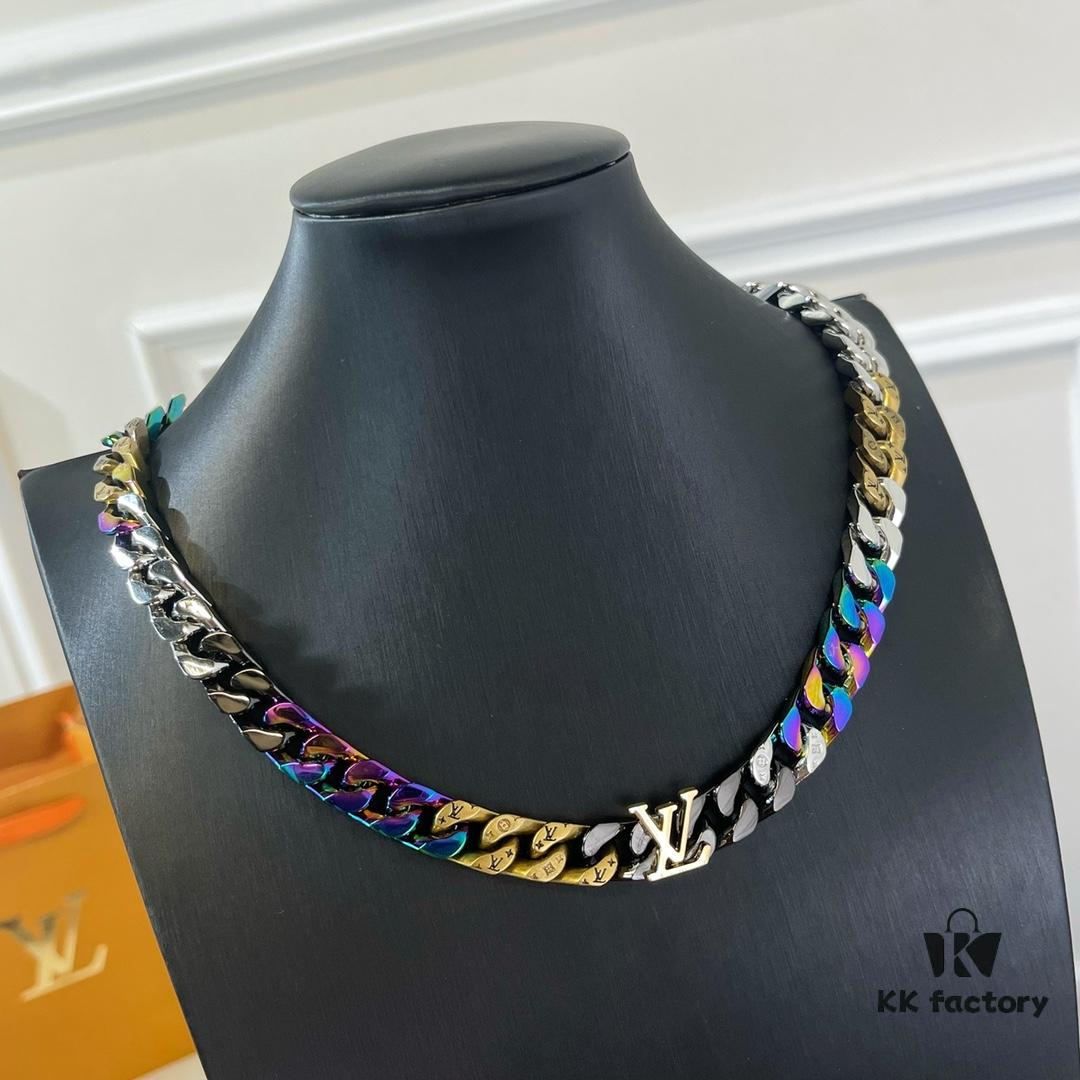 LV Louis Vuitton CHAIN LINKS PATCHES Necklace Bracelet