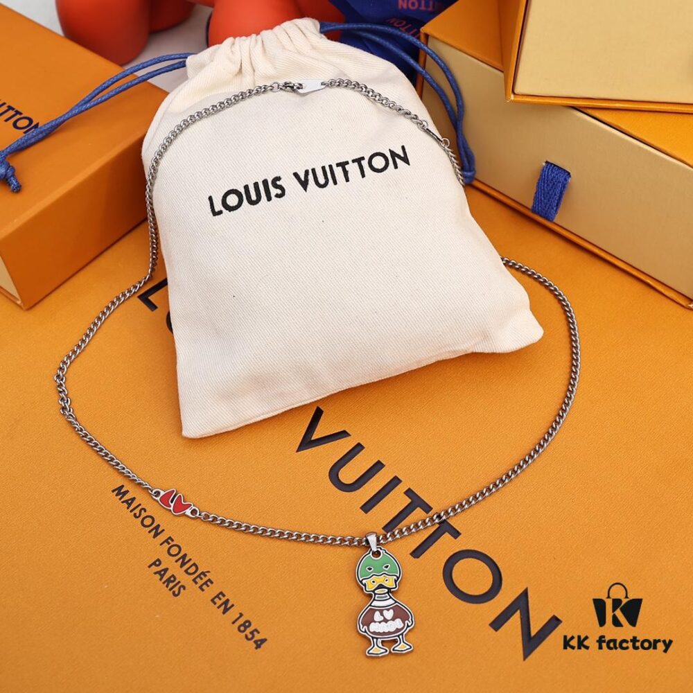 Louis Vuitton x Nigo Duck Pendant Necklace Unisex – New Arrival