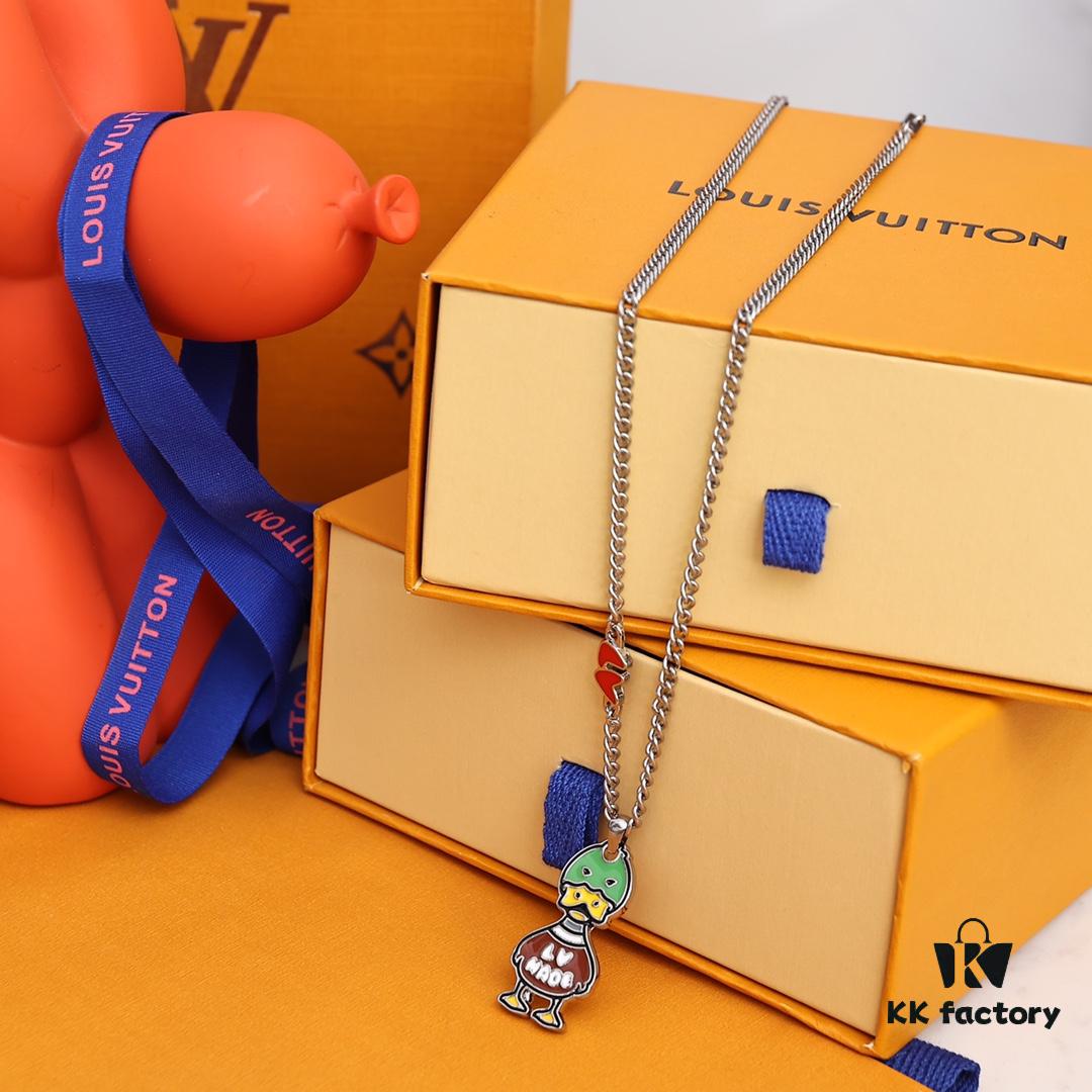 Louis Vuitton x Nigo Duck Pendant Necklace Unisex – New Arrival