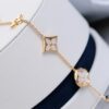 LV Louis Vuitton Five-Flower Bracelet in V Gold, Never Fades