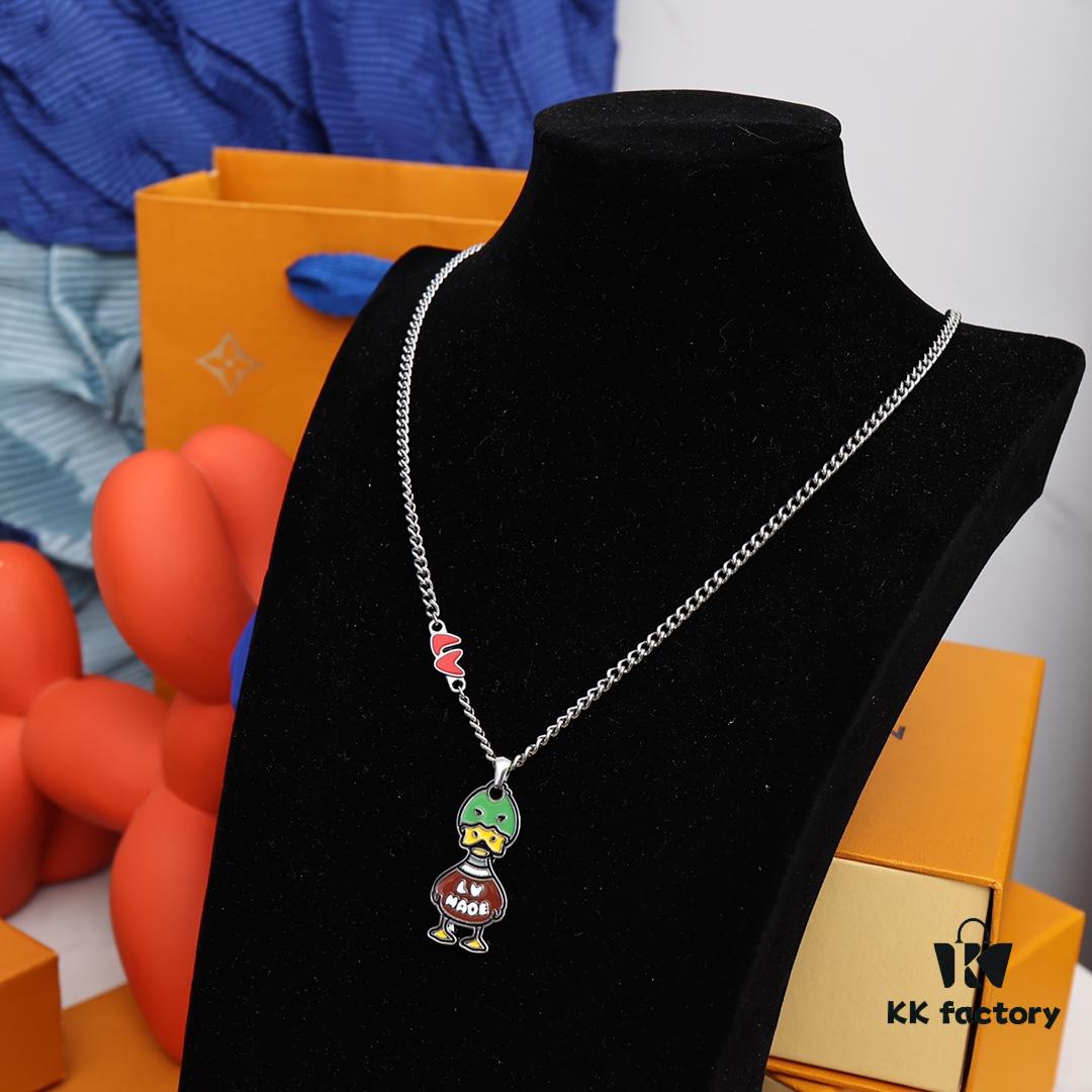 Louis Vuitton x Nigo Duck Pendant Necklace Unisex – New Arrival