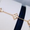 LV Louis Vuitton Five-Flower Bracelet in V Gold, Never Fades