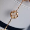 LV Louis Vuitton Five-Flower Bracelet in V Gold, Never Fades