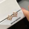 New Arrival, Classic LV Monogram AB Style Mother-of-Pearl Stud Earrings