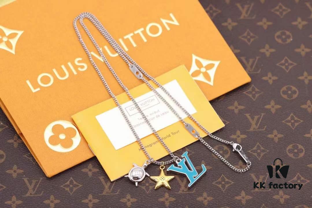 Louis Vuitton Aquatics Enamel Starfish and Turtle Necklace