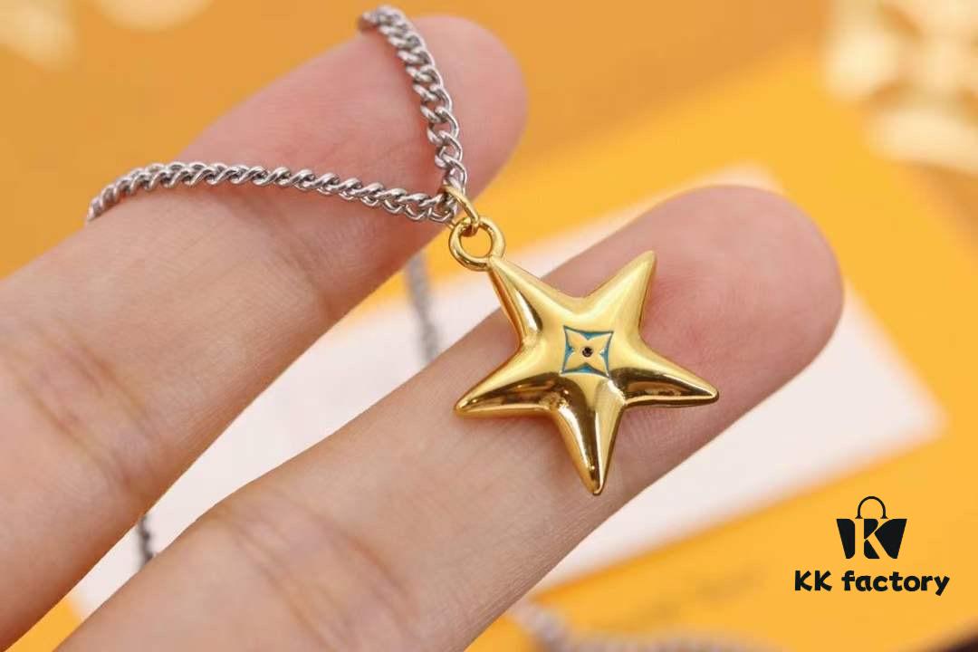 Louis Vuitton Aquatics Enamel Starfish and Turtle Necklace