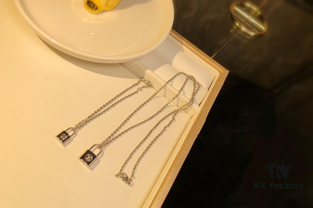 Louis Vuitton Lockit Charity Pendant Necklace/Bracelet in Sterling Silver