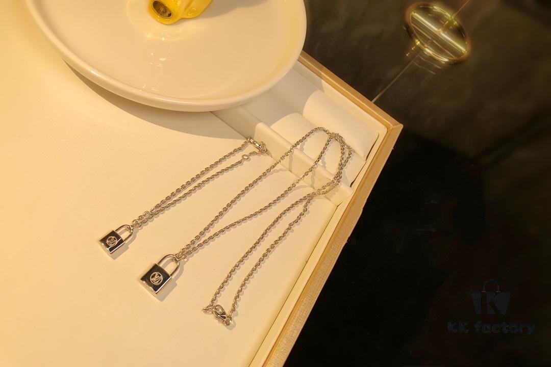 Louis Vuitton Lockit Charity Pendant Necklace/Bracelet in Sterling Silver