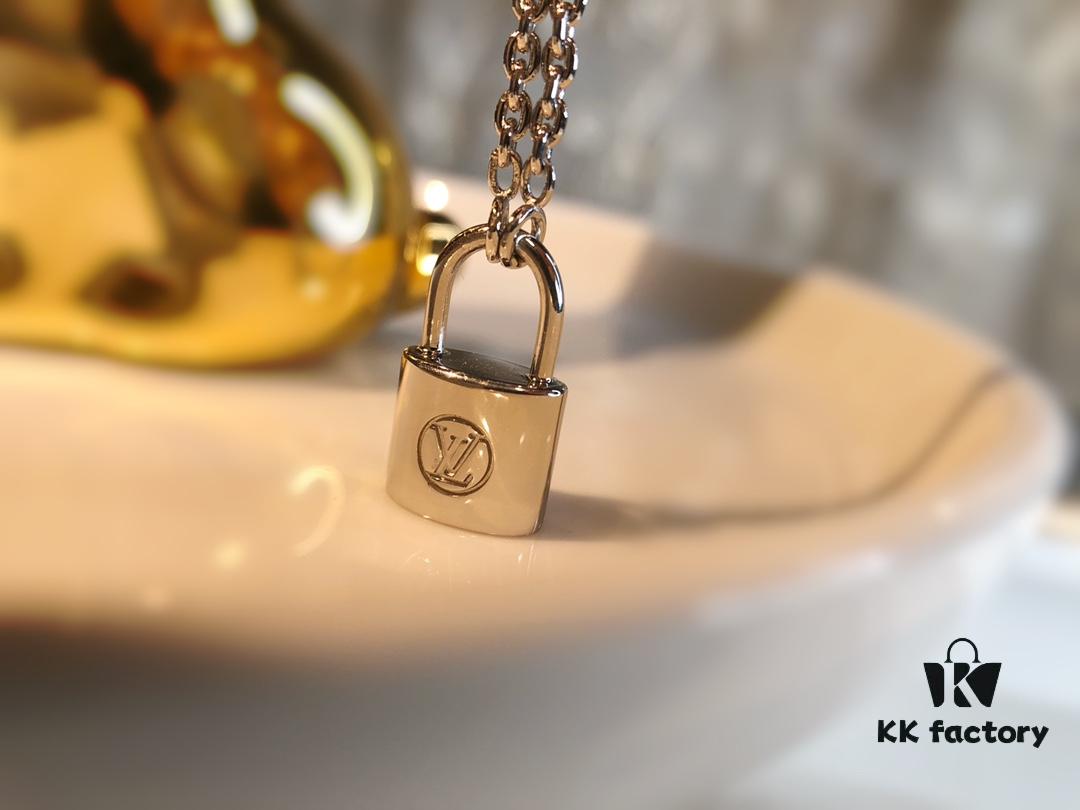 Louis Vuitton Lockit Charity Pendant Necklace/Bracelet in Sterling Silver