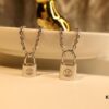 Louis Vuitton Lockit Charity Pendant Necklace/Bracelet in Sterling Silver