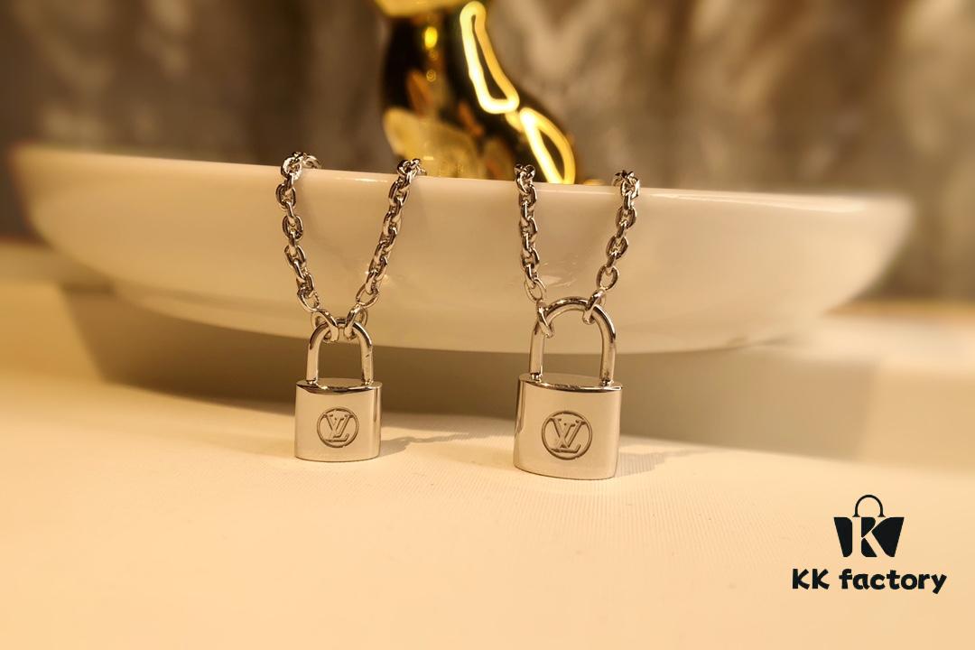 Louis Vuitton Lockit Charity Pendant Necklace/Bracelet in Sterling Silver