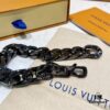 New Arrival~LV Men's Bracelet CHAIN LINKS PATCHES Cuban Green Colorful Crystal Bracelet 21cm