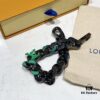 New Arrival~LV Men's Bracelet CHAIN LINKS PATCHES Cuban Green Colorful Crystal Bracelet 21cm