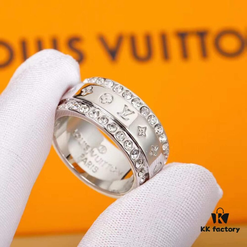 Louis Vuitton CATCH Silver Full Diamond Ring