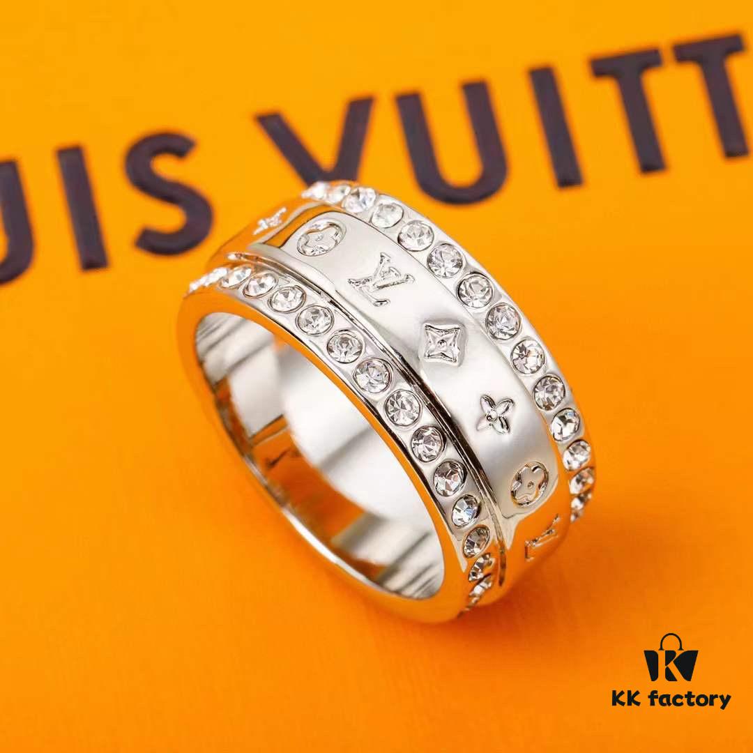 Louis Vuitton CATCH Silver Full Diamond Ring