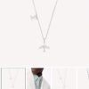 Louis Vuitton LV Plane Pendant Necklace Unisex