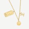 LVxNBA Ball and Tab Necklace