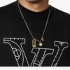 LVxNBA Ball and Tab Necklace