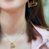 Limited Edition LV Louis Vuitton Heart Necklace for Qixi Festival, Authentic Pattern, Top Quality Replica, Unique Design, Luxury Style, Must-Have Jewelry for Women