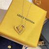 Limited Edition LV Louis Vuitton Heart Necklace for Qixi Festival, Authentic Pattern, Top Quality Replica, Unique Design, Luxury Style, Must-Have Jewelry for Women