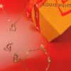 Limited Edition LV Louis Vuitton Heart Necklace for Qixi Festival, Authentic Pattern, Top Quality Replica, Unique Design, Luxury Style, Must-Have Jewelry for Women