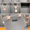 LV Precision Silver Edition Various Styles Necklace and Earrings