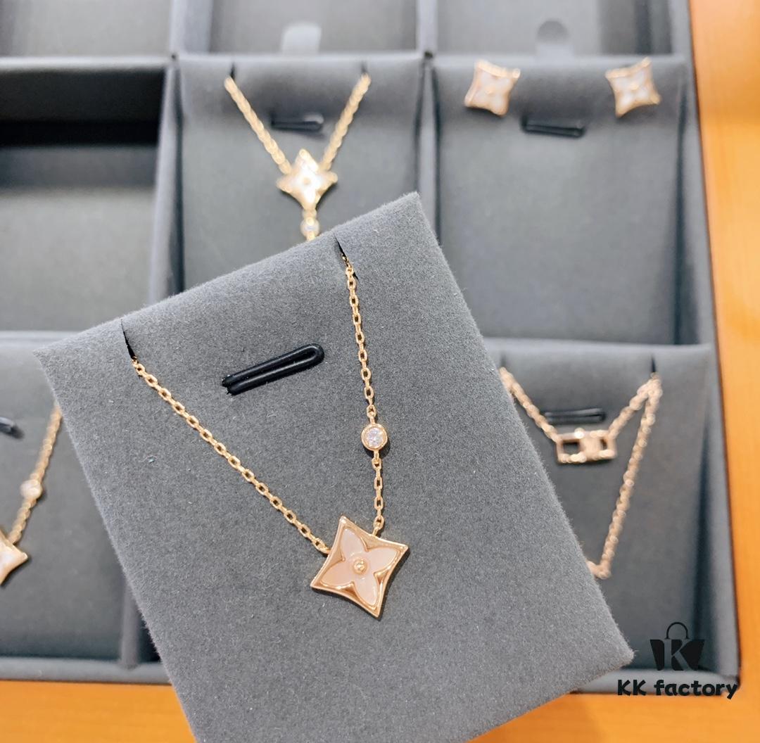 LV Precision Silver Edition Various Styles Necklace and Earrings