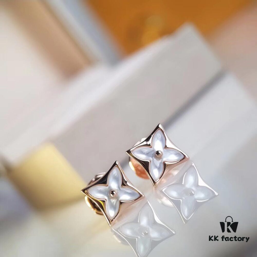 LV Elegant and Sophisticated Design with White Mother-of-Pearl Accents